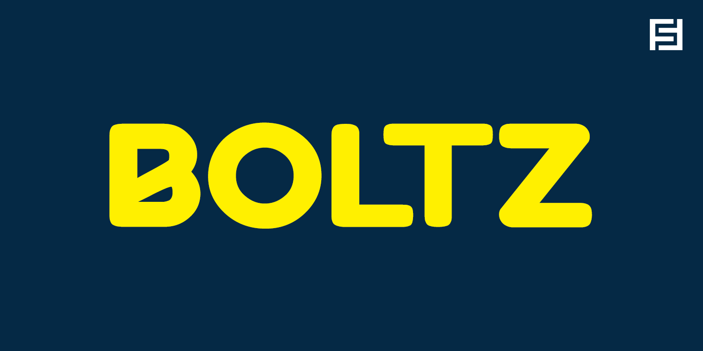 Schriftart Boltz